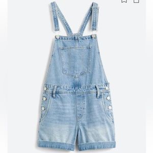 BLANK NYC Denim Shorts Overalls — Size 12